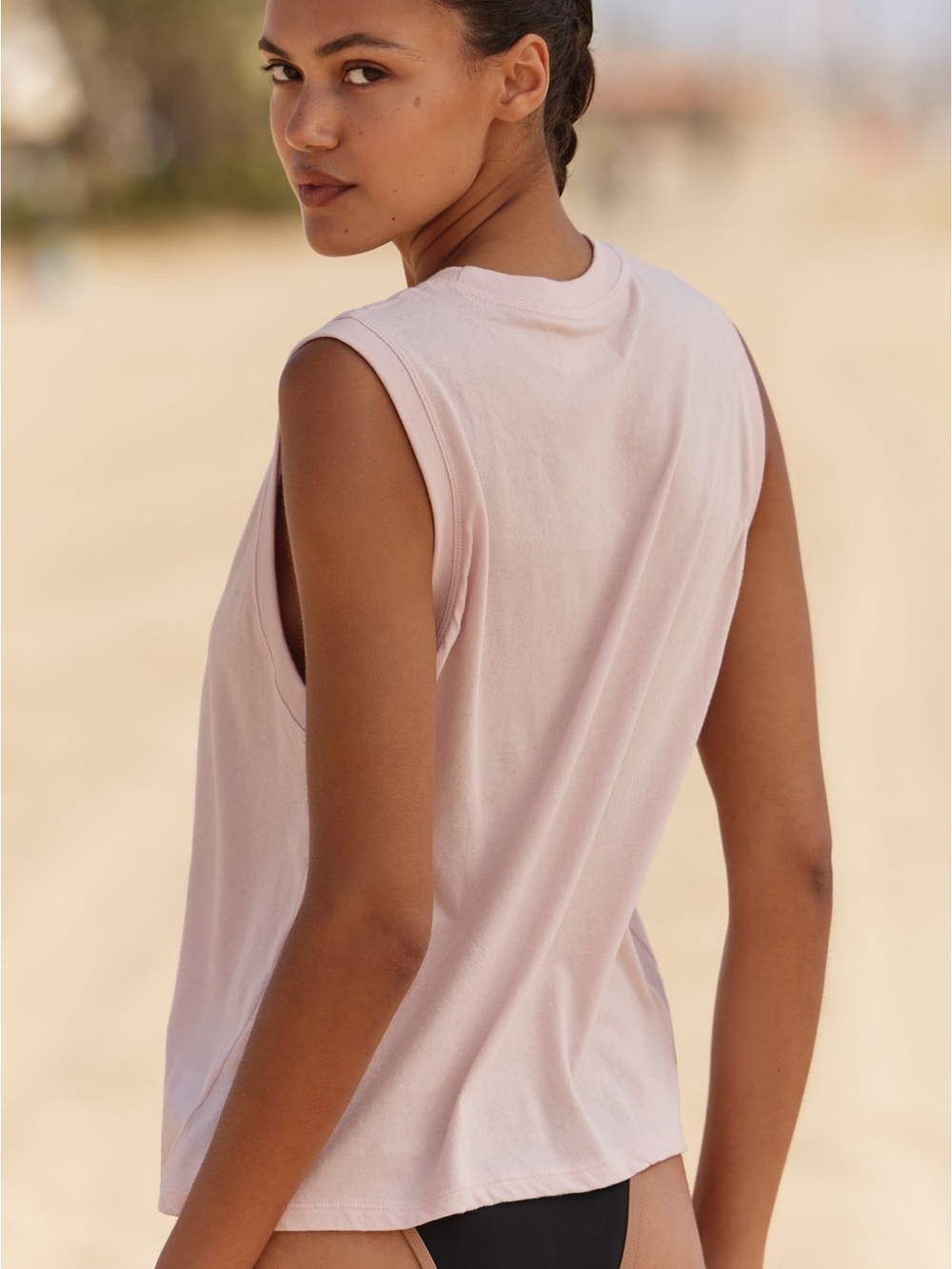 🆕 Spiritual Gangster Free Spirit Vibe Tank Petal Pink Size Small - Picture 3 of 4